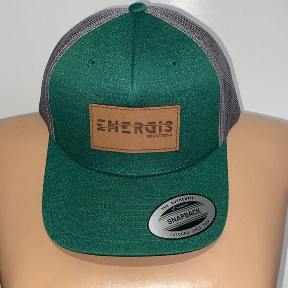 Team 365 Men's Energis Solutions Authentic Snapback Trucker Cap Hat Adjustable - Picture 1 of 8